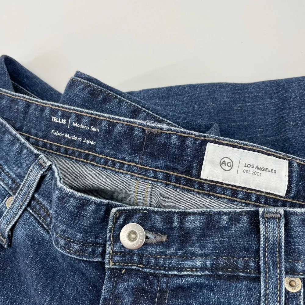 AG Adriano Goldschmied The Tellis Modern Slim Jeans Dark Wash Men's Size 36x34